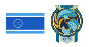 蓝地群岛-国旗和国徽.jpg